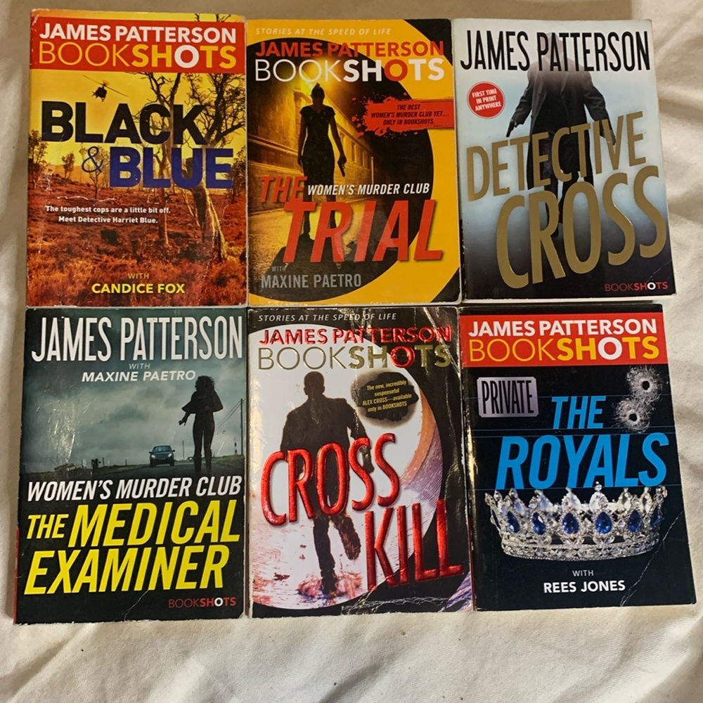 James Patterson BookShots books,4new,2 gently used, #1 author,